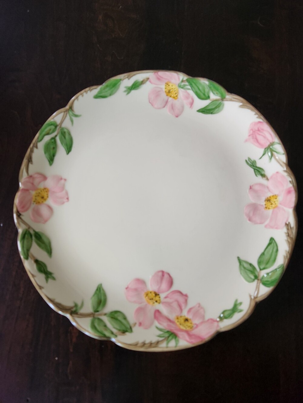 RARE Vintage 1950s Franciscan Desert Rose (USA Made) Chop Plate Round Platter